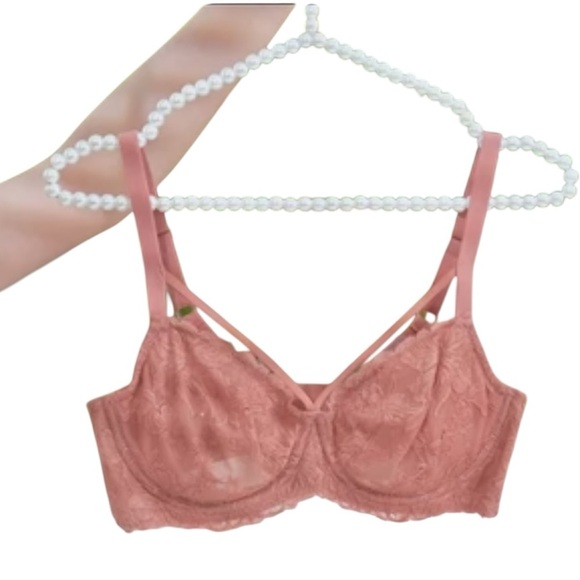 HSIA Pretty In Petals Lace Bra – Size 40DD, Light Coral - Picture 9 of 9